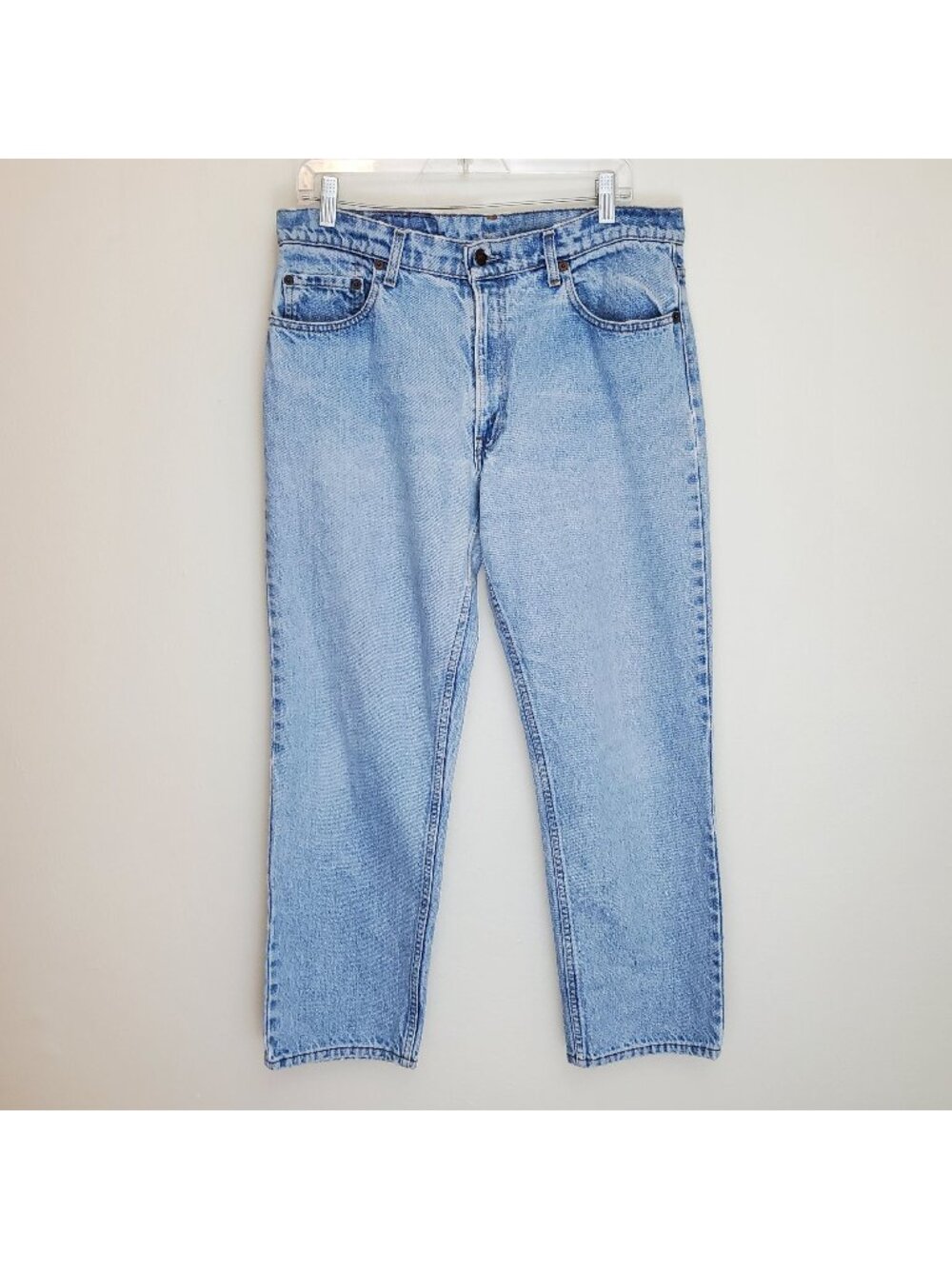 Levi's vintage 1980's 506 straight leg jeans light wash
